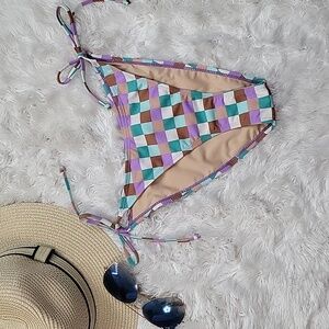 Cotton On Chekered Print Swim Bottom